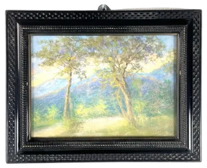 Italian Artist, Landscape, 1932, Oil Pastel