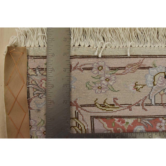 Fine Tabriz Runner 2’8” X 15’6” Ivory Wool Traditional Hand-Knotted Oriental Rug For Sale - Image 15 of 15