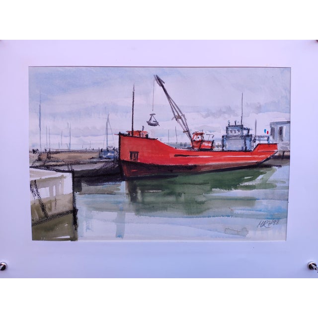 Watercolor by Michel Roubille, 1998. Nephew of the renowned Auguste Jean-Baptiste Roubille, he inherited his uncle's...