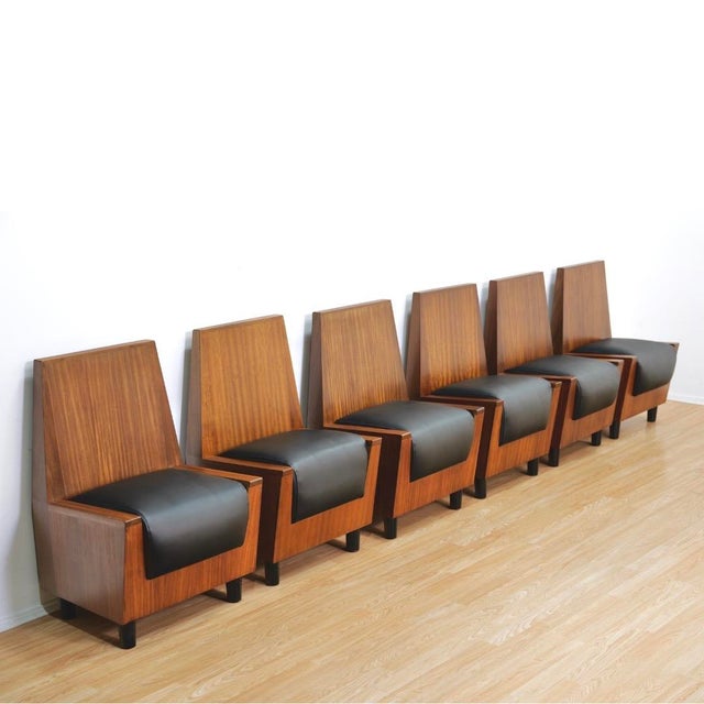Set of Six 1960s Post Modern Dining Chairs For Sale - Image 9 of 15
