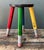 Vintage Multicolor Pencil Stool For Sale - Image 10 of 11