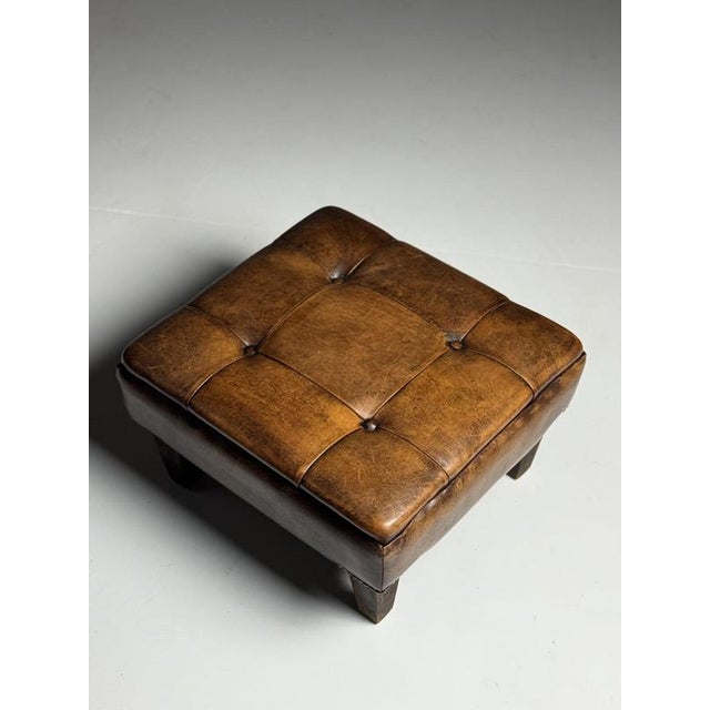 Sheepskin Pouf Footstool For Sale - Image 12 of 16