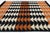 Modern Navajo Style Geometric Wool Rug Handmade Terracotta & Charcoal Flatweave For Sale - Image 9 of 11