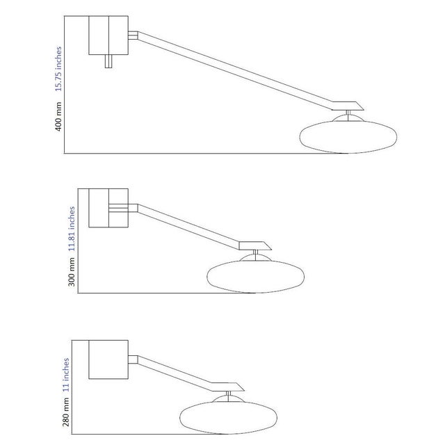 Metal Trio Angolo Polished Brass Glossy White Glass Flush Mount by Fabio LTD For Sale - Image 7 of 7