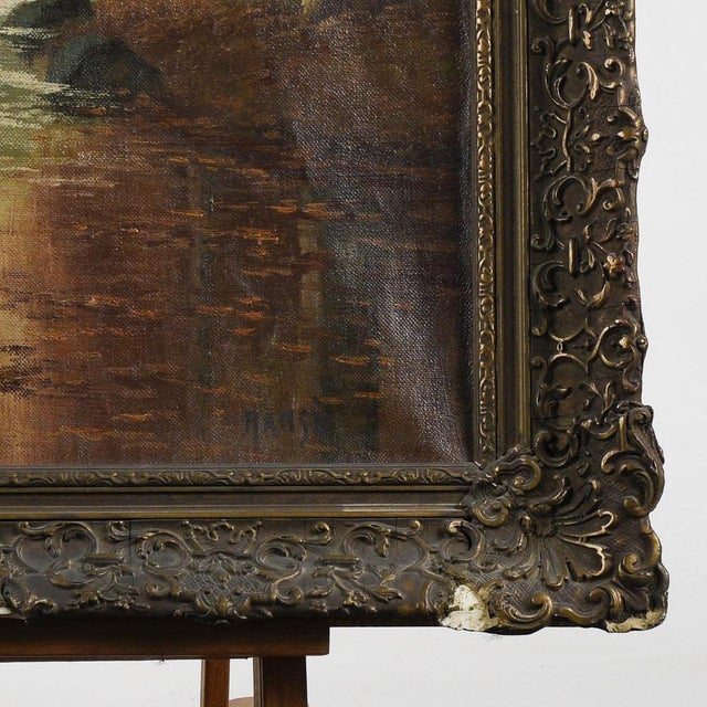 Undergrowth Scene, Oil on Canvas, Late 1800s-Early 1900s, Framed For Sale - Image 3 of 8