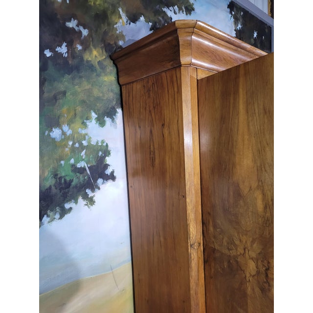 Brown Walnut Wardrobe from Louis Philippe For Sale - Image 8 of 12