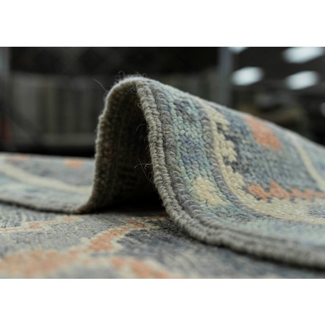 Textile Turkish Oushak Rug 2'11"x 8' #19146 For Sale - Image 7 of 8