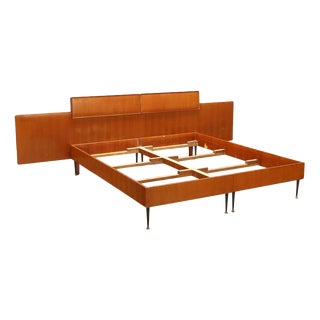 Vintage Double Bed by Silvio Cavatorta, 1960s For Sale