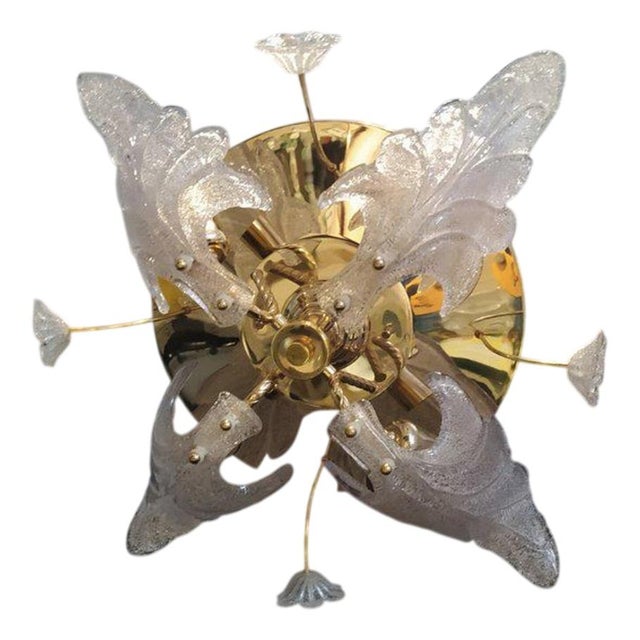 Murano Glass Ceiling Light by Barovier & Toso For Sale - Image 12 of 12