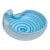 C.1960's Italian Hand-Blown Alfredo Barbini "Infinity," Swirl Triple Cased Murano Catchall Bowl For Sale
