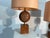 Red Travertine and Brass Lamps from Philippe Barbier, 1970s, Set of 2 For Sale - Image 11 of 13