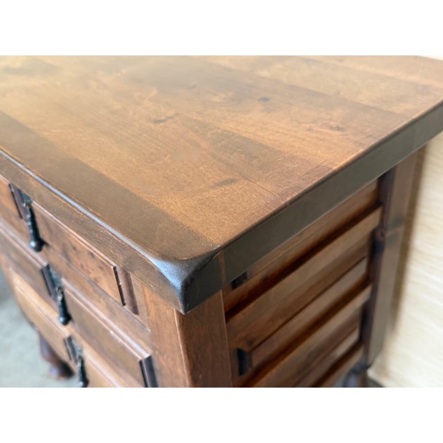Early 20th Century Spanish Nightstands with Drawer and Iron Hardware, A Pair For Sale - Image 12 of 18