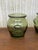 Early 20th Century Green Glass Canister Storage Jars, Spain Flour, Tea, 1960s For Sale - Image 4 of 18
