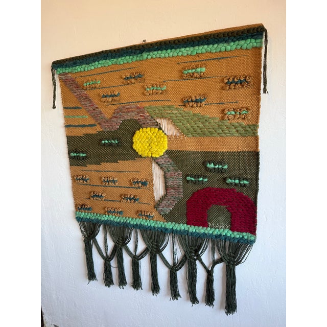 Brazilian Modern Natural Fiber Wall Art Tapestry, 1980s For Sale - Image 4 of 12