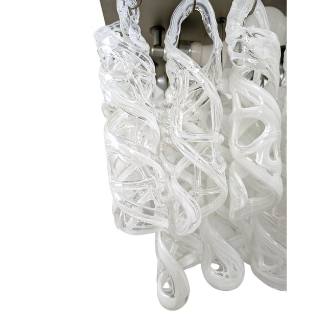 Ceiling Light with Murano Glass Pendants, 1970s For Sale - Image 4 of 8