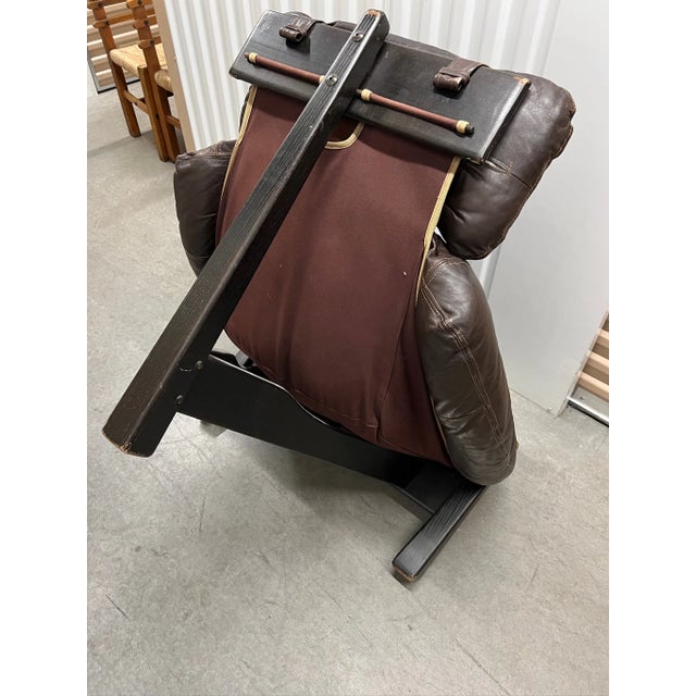 Wood 1970s Tripod Lounge Chair by Gerard Van Den Berg For Sale - Image 7 of 11