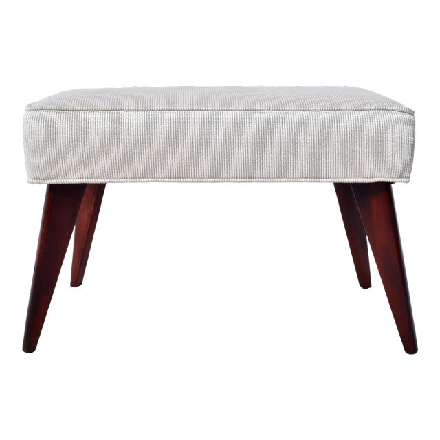1940's Mid Century Modern Billy Haines Attribution Foot Stool Ottoman For Sale