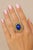 Bochic "Orient" Vintage Diamond, Blue Opal & Tanzanite Ring Set 18K Gold & Silver For Sale - Image 13 of 18