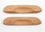 Vintage unfinished oak drawer pulls featuring a fan shaped scalloped shell carving. The original mounting screws are not...