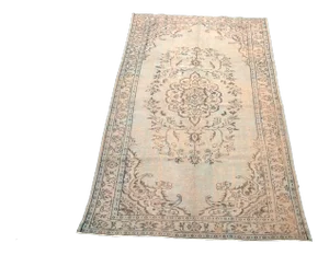 Vintage Turkish Handmade Wool Rug- 5′11″ × 9′6″