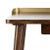 Wood One Drawer Desk in Walnut & Gold For Sale - Image 7 of 11