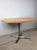 Mid Century Modern Round Dining Table With Butcher Block Top and Chrome Base For Sale - Image 12 of 15