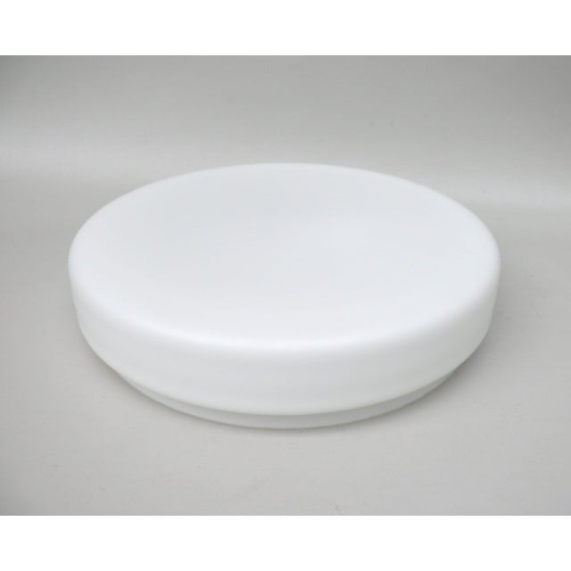 Vintage German Ceiling Light in Frosted Glass, 1960s For Sale - Image 9 of 18