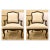 Wood Transitional Dark Gray Carved Wood Arm Chairs Pair For Sale - Image 7 of 7