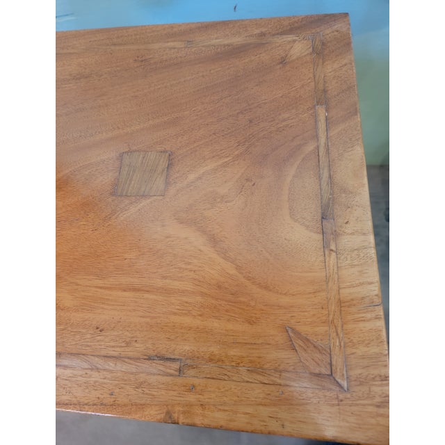 Antique Square Mahogany Tripod Table From England For Sale - Image 9 of 10