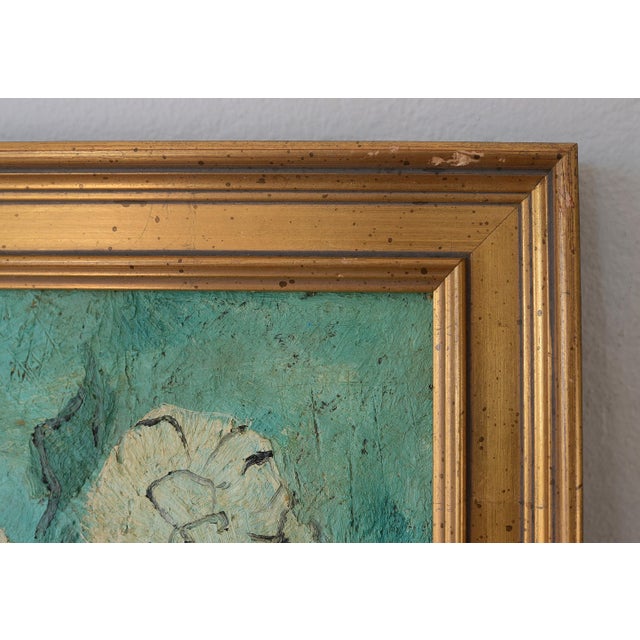 1950s Mid Century Impressionist Erik Martin Flowers Still Life Painting For Sale - Image 13 of 16