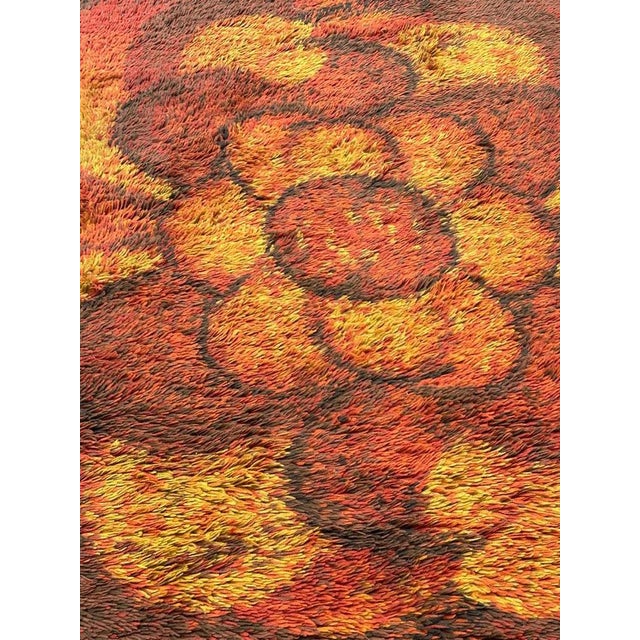 Brown Vintage Scandinavian Desso Rug, 1970s For Sale - Image 8 of 18