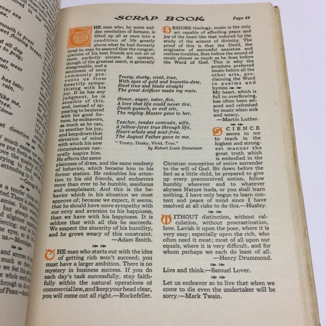 Paper 1923 Elbert Hubbard's Scrap Book For Sale - Image 7 of 11