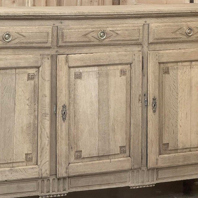 18th Century French Louis XVI Period Stripped Oak Buffet For Sale In Dallas - Image 6 of 18