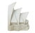 Mid-Century Modern Sydney Opera House White Sculpture Bookend For Sale - Image 3 of 5