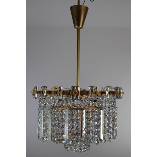 Chandelier With Swarovski Crystals, 1960s For Sale - Image 15 of 16