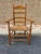 Antique American Shaker Style High Ladder Back Rush Seat Armchair. Solid wood frame, sturdy and comfortable Circa early...
