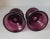 1900 - 1909 Antique Bohemian Amethyst Cut Glass Hatpin Holders — A Pair, c.1900 For Sale - Image 5 of 7