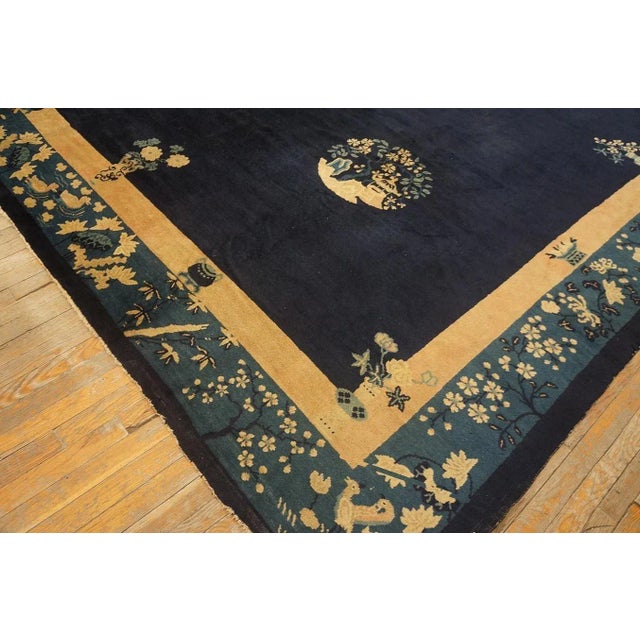 Textile Early 20th Century Chinese Peking Carpet ( 10' x 12' 6" - 305 x 382 ) For Sale - Image 7 of 12