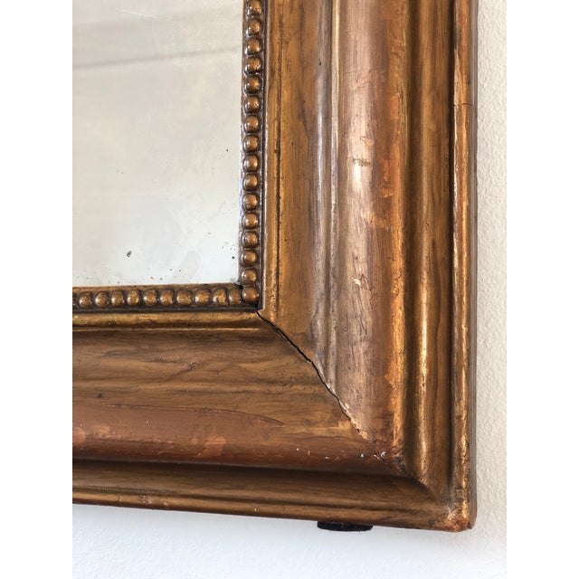 French Large Antique French Louis Philippe Giltwood Mirror – Late 19th Century For Sale - Image 3 of 11