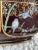 Boulanger 1800s French Choisy Le Roi Jardiniere With Hand-Painted Birds, Botanicals, and Gilt Detail For Sale - Image 4 of 12
