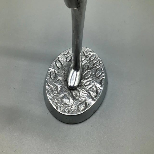 Metal Polished Aluminum Yoga Figures - a Pair For Sale - Image 7 of 12