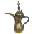 Metal Circa 1950 Vintage Middle Eastern Dallah Arabic Brass Coffee Pot For Sale - Image 7 of 7