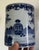 Large antique 18th century Chinese export blue & white porcelain tankard mug. Decorated with precious objects including...