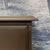 Coffee Mid-Century 9-Drawer Lowboy Dresser, Brown Matte Lacquer, Polished Brass Hardware For Sale - Image 8 of 11