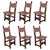19th Set of Six Spanish Carved Chairs with Leather Seat and Back For Sale - Image 15 of 18