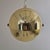 Gold Adjustable Brass Dome Pendant Light attributed to Vereinigte Werkstätten München, 1960s For Sale - Image 8 of 15