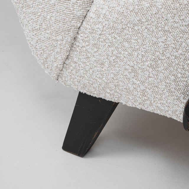 20th Century Czech MCM Upholstered Armchairs By J. Halabala - A Pair For Sale - Image 16 of 18