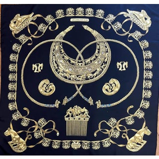 HERMÈS les CAVALIERS d'OR Silk Scarf 1991 Rybaltchenko Vladimir For Sale