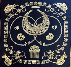 HERMÈS les CAVALIERS d'OR Silk Scarf 1991 Rybaltchenko Vladimir