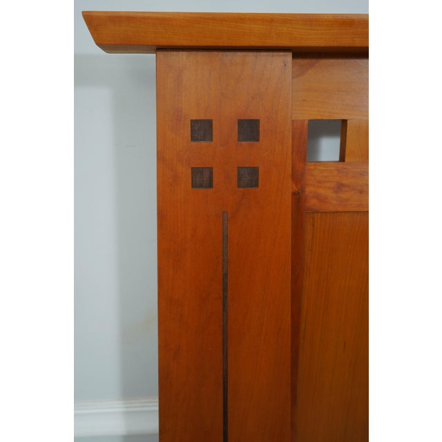 Stickley Craftsmen Queen Size Cherry Arts & Crafts Bed For Sale - Image 9 of 12